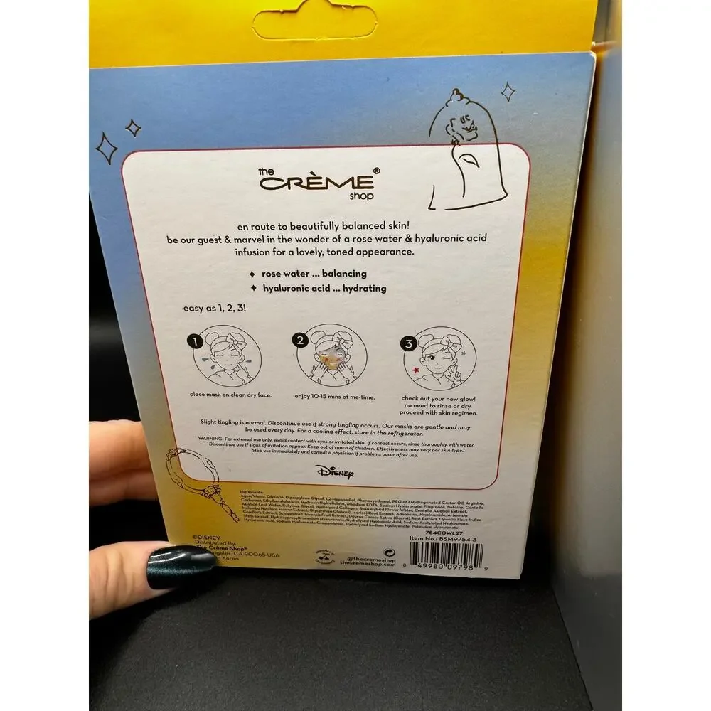 NWT The Crème Shop Belle Balanced Beauty Korean Masks- Pack of 3